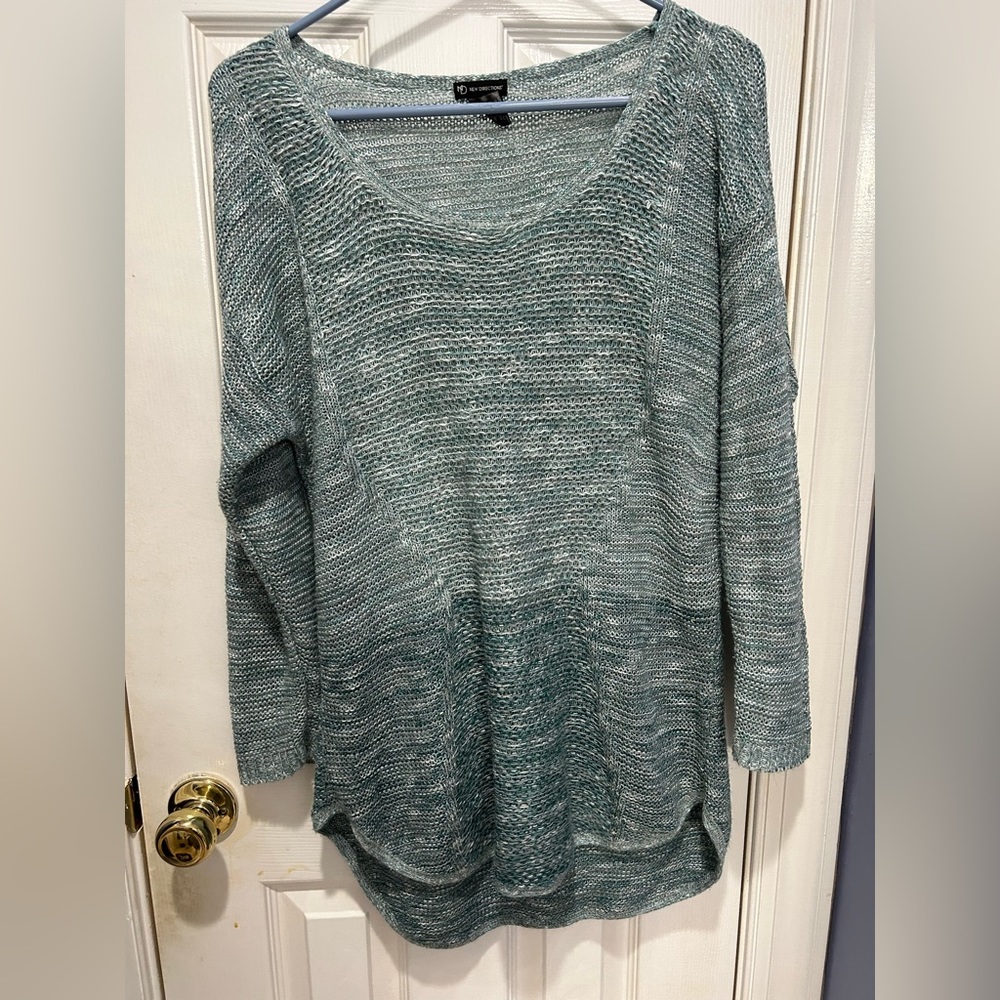 New Direction , loose knit, high low sweater